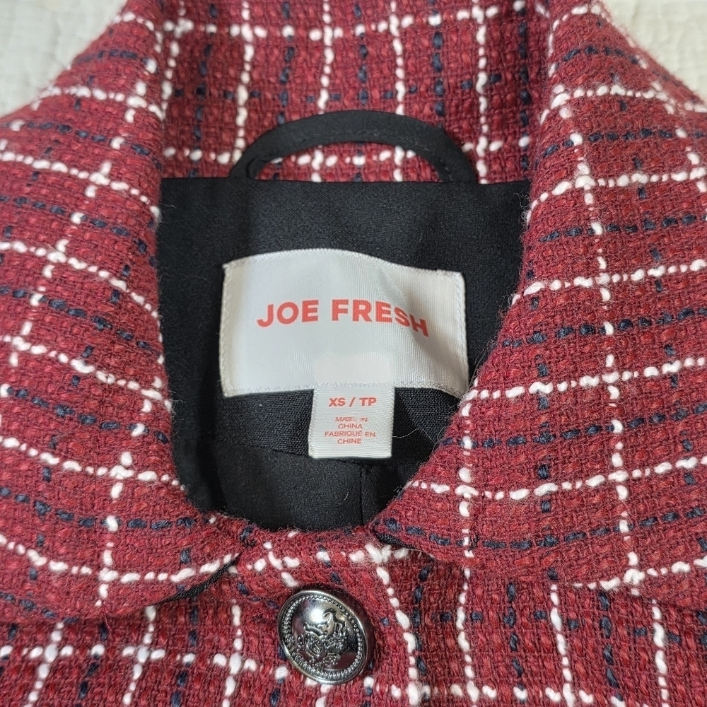 Joe Fresh Red Plaid Jacket & Skirtall Dress Set - Picture 14 of 16